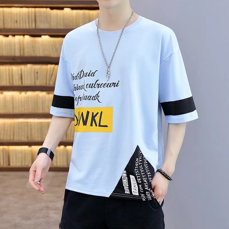 Short-sleeved T-shirt Men's Round Neck Top Clothes