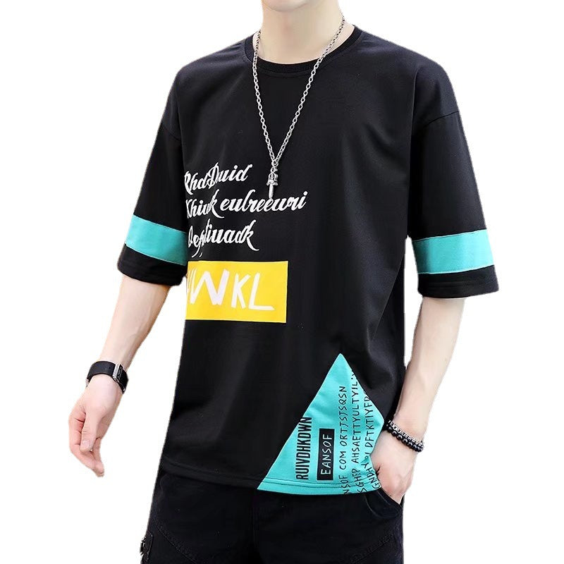 Short-sleeved T-shirt Men's Round Neck Top Clothes