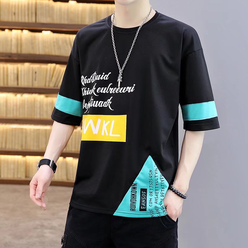 Short-sleeved T-shirt Men's Round Neck Top Clothes