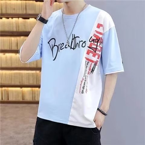 Short-sleeved T-shirt Men's Round Neck Top Clothes