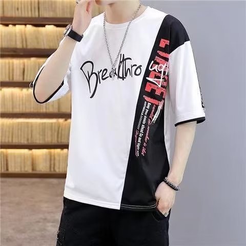 Short-sleeved T-shirt Men's Round Neck Top Clothes