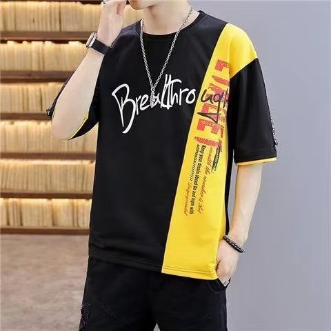 Short-sleeved T-shirt Men's Round Neck Top Clothes